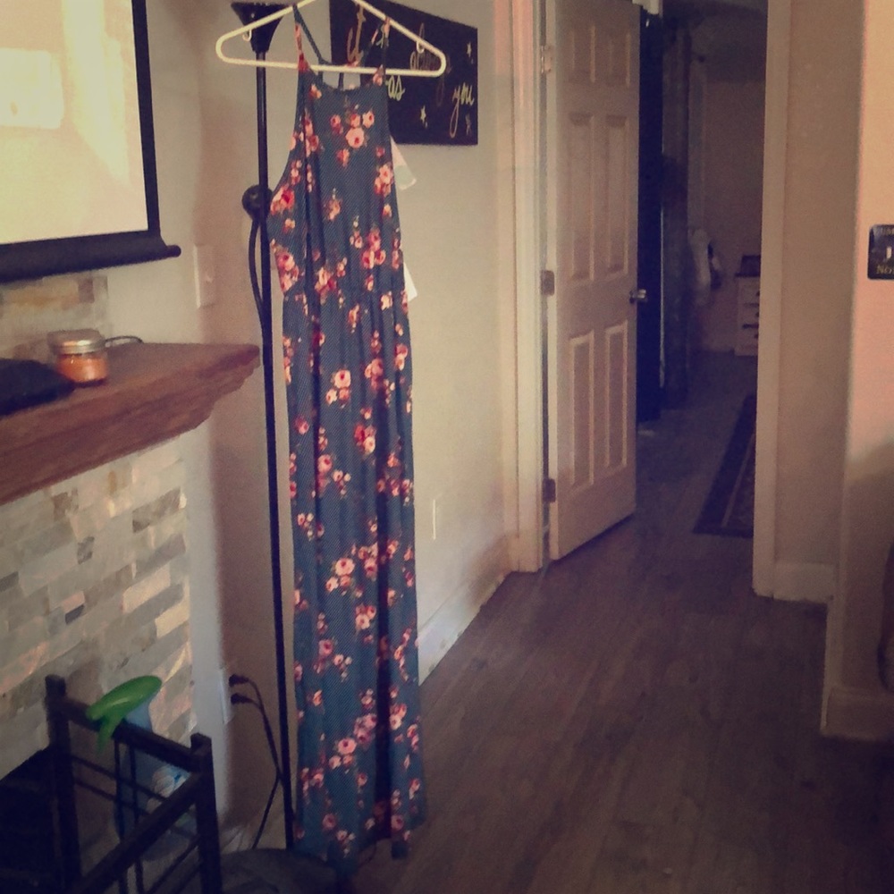 French Grey maxi dress